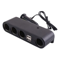 컴스 차량용 멀티 충전기 4구 시거잭 USB 2포트, BD919