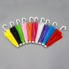 (인형소품) 미니우산 파올라레이나 우산 미니어처, 화이트, 1개