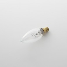 [10개묶음] 일광전구 촛대구 백열전구 장식전구 샹들리에전구 E14 투명 60w, 전구색, 10개