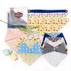 베니앙 유아동 아기턱받이 스카프빕 순면 이유식 침받이 142854, 바나나빕-프로즌프렌즈