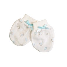 ViVibaby【台灣現貨 MIT】貝殼花純棉紗布手套 寶寶 BABY 精梳棉 嬰兒手套 透氣 柔軟 親膚 原廠現貨批發