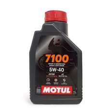 油工廠 MOTUL 7100 5W40 1L 酯類全合成機車油 運動探險公路越野適用 引擎保護提升換檔, 1個