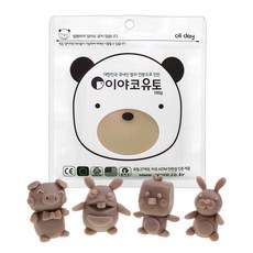 더이안 이야코 소프트 유토 국내산 쌀과 전분으로 만든 굳지 않는 점토 100g