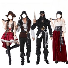 여성 해적 코스프레의상 파티 코스튬 M-XL