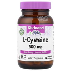 블루보넷 L 시스테인 500mg 60 캡슐 엘 시스틴 아지퓨어 아미노산 효능 효과, 60정, 1개