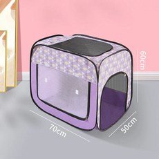 펫 드라이룸 케어룸 드라이기 고양이 거치대 강아지 드라이 건조기, J. 보라색대형건조 케이지 겸용 상자, 1개