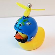 러버덕 풀세트 41종 오리벨 후미등 바이크 자전거 오토바이후미등 헬멧 프로펠러 어린이집 유치원 생일답례품, 22.블루용덕, 1개