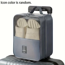 새로운 3 레이어 신발 주최자 가방 휴대용 여행 보관 상자 지퍼 정렬 주머니 다기능 액세서리, Grey