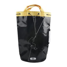 HAIMINGJUN 나무 등반 로프 가방 수목의사 로프 운반 가방 휴대용 하이킹 암벽 등반 및 나무 등반용 수목의사 장비 버킷, PVC 메시, 검은색