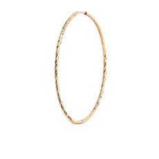 마리아블랙 리브 14K 골드 후프 싱글 이어링