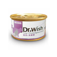 惜時 聖萊西 Dr. Wish 愛貓營養食罐頭【單罐】85g 肉泥狀設計 貓罐頭, 1個, 鮪+果寡糖,單罐(缺貨自動換口味 勿接受勿下單)