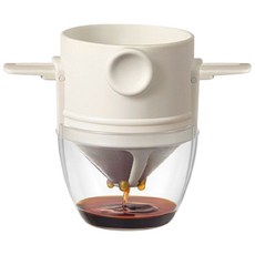 FATTYS 접이식 캠핑 휴대용 커피 드리퍼, 화이트, 1개