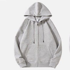 남성용 가을 면 루즈핏 집업 후드티셔츠 드롭숄더 캐주얼 운동용 아우터 가을 루즈핏 후드 집업 남녀공용 드롭숄더 캐주얼 트레이닝 아우터 데일리 레이어드용 빅사이즈 후드티