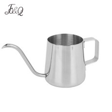 手沖咖啡壺 加厚不鏽鋼 尖嘴細口注水壺 600ml, 1個, 極光銀手衝壺250ml