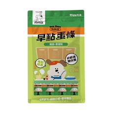 狗狗說 早點蛋條 15G*4 鱉蛋粉 益生菌 燉雞湯 魚油 起司 綠貽貝, 1個, 好舒膚雙份蛋(雞蛋+鱉蛋粉)