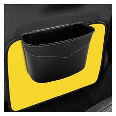 Tuxihapp 미니 자동차 쓰레기통 - 누출 방지 걸이식 자동 쓰레기 봉투 정리함 작은 컨테이너 차량 도어 앞 뒷좌석 보관 액세서리 홈 오피스용 (클립온)