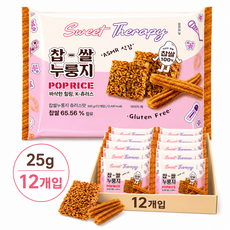찹쌀 누룽지 츄러스맛 개별포장 과자 스낵 사무실 탕비실 시나몬, 1개, 300g