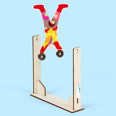 科學實驗DIY小丑走鋼絲：物理重心與平衡原理，兒童手工製作科技小套裝, 1個, 500套起拍單價