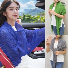 [비니브] 플리츠 스카프 겸용 가디건 3종