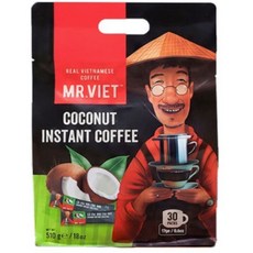 베트남 MR.VIET 코코넛 인스턴트 커피 30개입 / 510g 3개