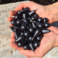 블랙 봉돌 회전 도래 물방울 무광 싱커 추 3호~50호 한치 갑오징어 갈치 쭈꾸미 검정 고리 다운샷 채비, 블랙 무광(black), 1개, 6개입