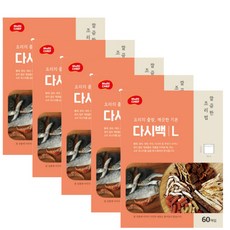 다시백 대형 60매 X 5팩 II 3~5인용 육수다시백, 대(L), 60개입, 5개
