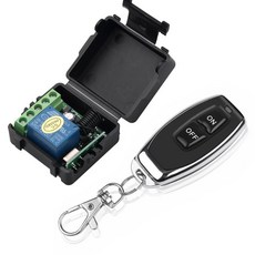 DC 12V 1CH RF 10A 릴레이 수신기 433Mhz 원격 제어 무선 스위치 및 전자기 잠금 장치 용, 1개