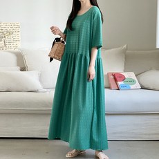 봉봉스토리 아른아른 반팔 롱원피스 빅사이즈 임부복
