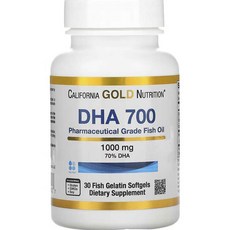 CaliforniaGoldNutrition DHA-700魚油軟膠囊, 1個, 30顆