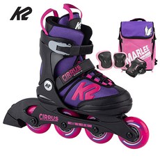 K2 시러스 걸 퍼플 정품 26년 아동 인라인+가방+보호대+5종사은품, 가방+보호대-블루세트, 1개