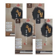 1+1+1+1 수월 명품 헤어칼라 크림, 4S 갈색, 4개