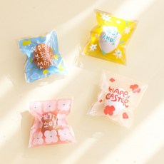 부활절 계란 1구 포장 비닐 봉투 접착용 (80매입), 1세트, 부활절SN25_1구_접착식(80매)