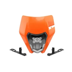오토바이조명 바이크 오토바이 LED 헤드 라이트 KTM EXC SX 125 150 250 300 350 450 530 램프 Motocross E, 01 Orange