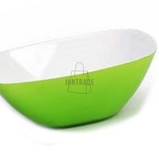 폴리카보네이트 사각 투톤 샐러드볼 연두색 파스타접시 빙수그릇