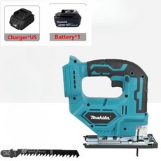 브러시리스 직소기 톱날 무선 배럴 핸들 휴대용 목수 전동 공구, 1개, 2. US Charger