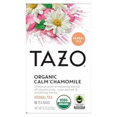 TAZO 차분한 카모마일 허브 티백 카페인 프리 블렌드 총 16개의 티백, 16 Tea Bags, Chamomile