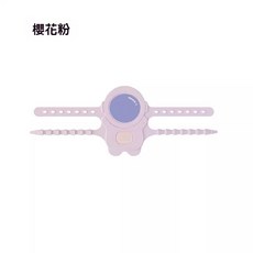 貝得力 靜音鎖芯套 門把手防撞緩衝墊, 太空人靜音門鎖墊-粉色, 1個