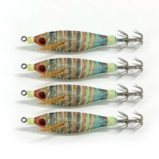 만쿨필수템 블랙타이거 느면나오는 느나에기 [전제품 야광], #4 닭새우, 4개, 5.5g