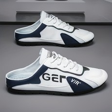 kago 남성 캐주얼 슬립온 반슬리퍼 빅 사이즈 비치 슬리퍼 사무실 슬리퍼 운동화 스니커즈 사계절 착용 가능