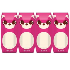 파스퇴르 꼬미루미 딸기 우유, 125ml, 4개