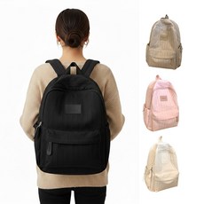 소프핸 초경량 수납 기저귀 가방 아기 짐 백팩 대형, 블랙