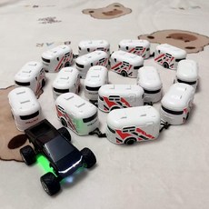 원격 제어 멀티 트레일러 RV 다중 섹션 열차 가능 3단 변속 충전 장난감 자동차, 배터리 25분, 1개, 검정(흰색 16개)+액세서리