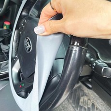 운전대덮개 실리콘 핸들커버 자동차 차량 안정적인 미끄럼방지 무소재 연그레이, 색상