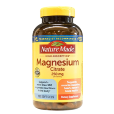 Nature Made萊萃美 檸檬酸鎂 250mg 180顆, 180個, 1顆