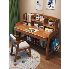 루미에뜨 원목 학습 책상 의자 세트 높이조절 기능 학생용 필기대 침실 전용 책장 결합형 가정용 학습용 컴퓨터 책상, 1_5_핑크단일테이블