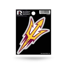 Rico Industries NCAA LSU 타이거스 다이 컷 팀 로고 쇼트 스포츠 스티커, Rico Industries 애리조나 주립대 선 데빌