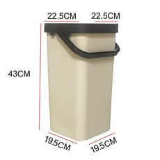 家用摺疊水桶, 1個, 卡其色43CM水桶