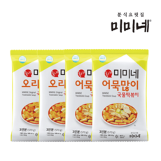 미미네 오리지널 국물떡볶이 2봉+어묵많이 2봉 (12인분), 570g