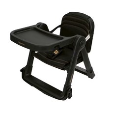 恩寶 APRAMO Flippa 兩用可攜式兒童餐椅 (附原廠提袋+坐墊) / 攜帶式餐椅/ 折疊餐椅, 黑曜金（霧面款）