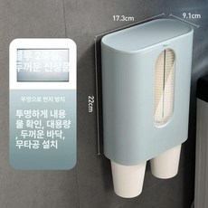 80개 90개 종이컵, 두꺼워진 신모델 더블 블루 약 80개